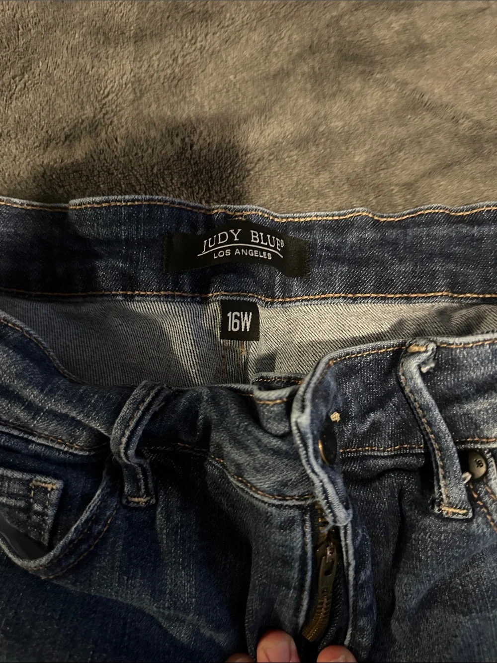 Judy Blue Dark Blue Distressed Flare Jeans